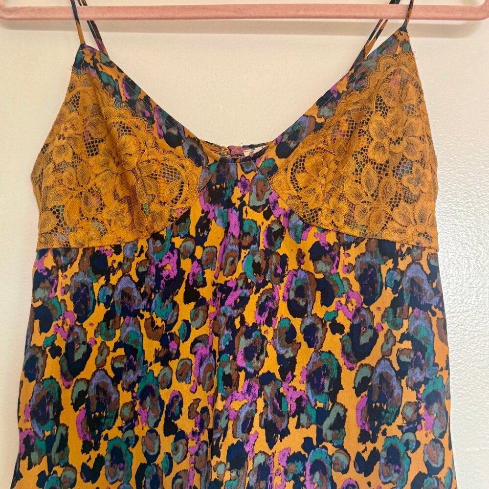 Free people floral lace tank